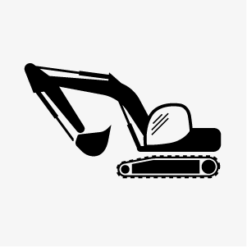 Sklo pásové a kolové rýpadla (stroje typu JCB JS)