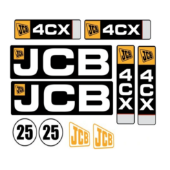 JCB 4CX Sada nálepiek