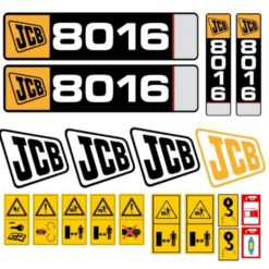 JCB 8016 Sada nálepiek