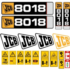 JCB 8018 Sada nálepiek
